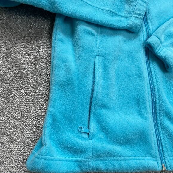 Columbia Jacket Women Small Blue Full Zip Pocket High Neck Fleece Outdoor Hiking - Picture 12 of 13